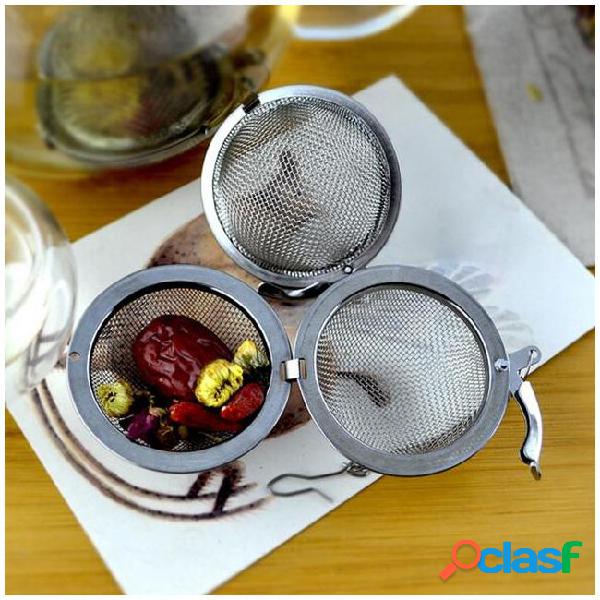 Silver 4.5cm stainless steel tea strainer filter infuser