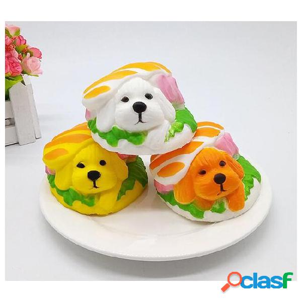 Simulation hamburger squishy squeeze toy cute sushi pu dog
