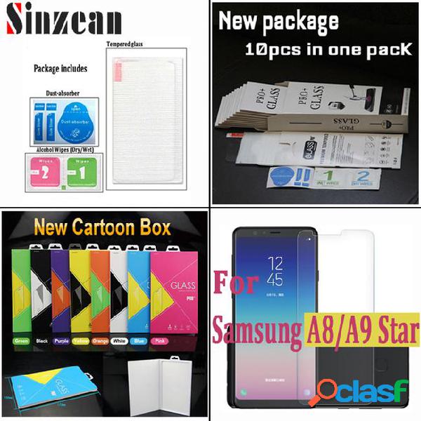 Sinzean for a8 star tempered glass for galaxy a9 star screen