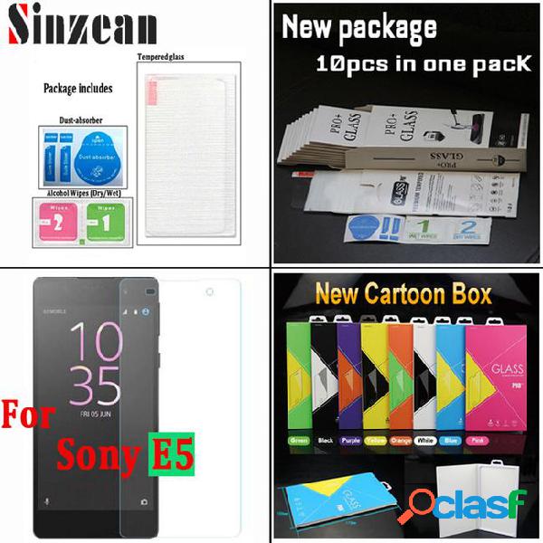 Sinzean for sony e5 tempered glass clear screen protector