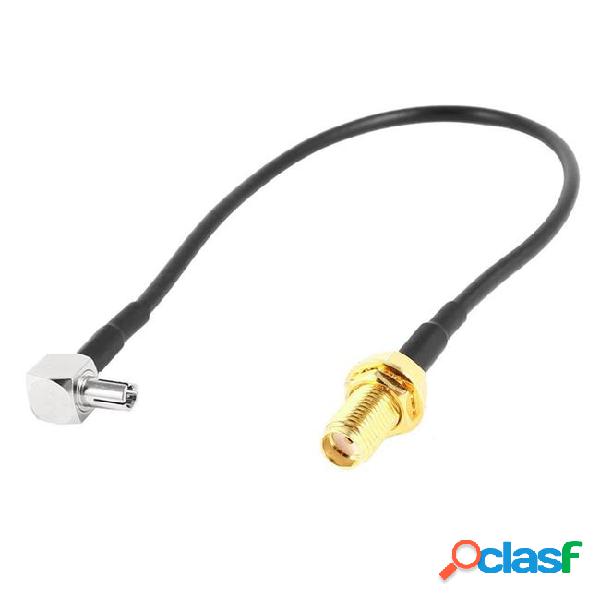 Sma female jack to ts9 male right angle pigtail coaxial