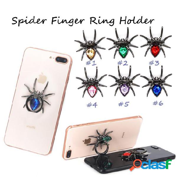 Smart phone spider design bracket cell phone ring buckle