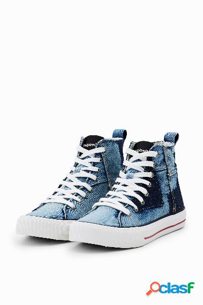 Sneakers altas denim - BLUE - 36