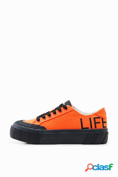 Sneakers plataforma Life is Awesome - ORANGE - 36