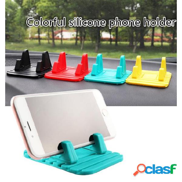 Soft silicone cell phone holder car dashboard gps anti slip