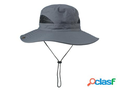 Sombrero de pesca de ala ancha Gris oscuro