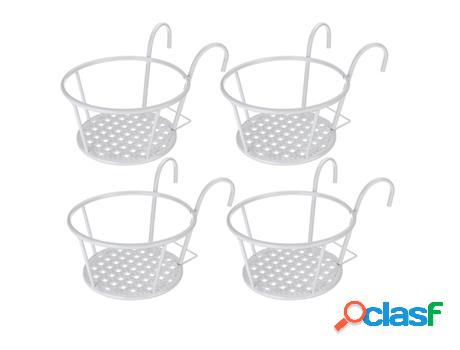 Soporte de Plantas JOASHUAL (Metal - Blanco - 22 x 12 cm)