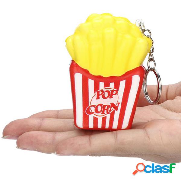 Squishies french fries slow rising cream scented keychain