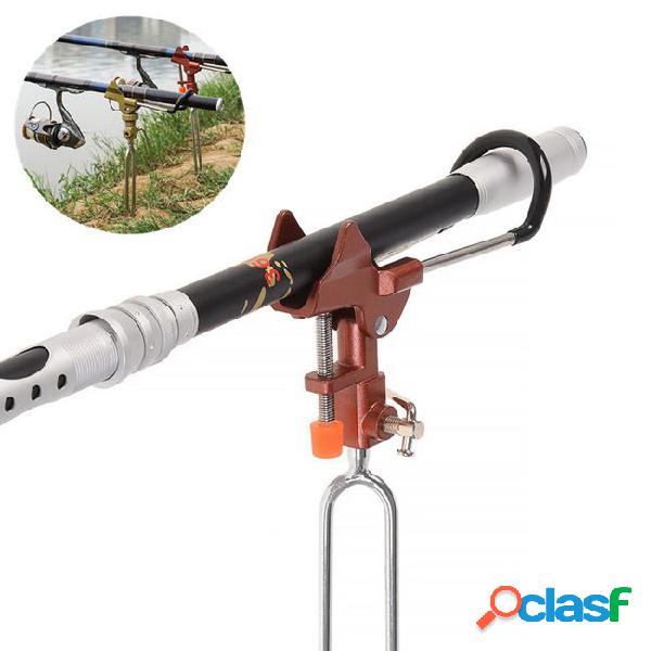 Stainless steel fishing rod tackle metal holder adjustable