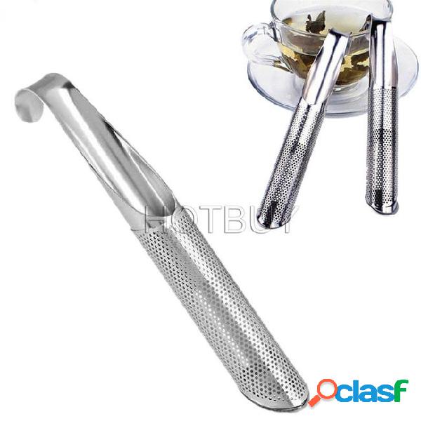 Stainless steel pipe design strainer tea infuser touch feel