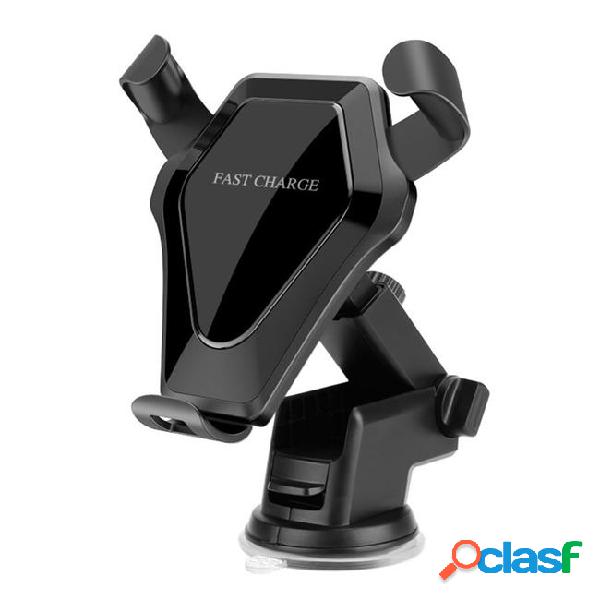 Stick magnetic qi wireless car charger mount cell phone