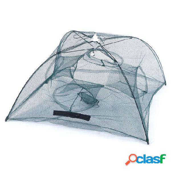 Strengthened 4-8holes automatic fishing net shrimp cage