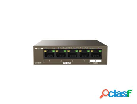 Switch IP-COM NETWORKS G1105Pd (Negro) 10 Gbit/S