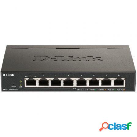 Switch d-link dgs-1100-08pv2 8 puertos/ rj-45 10/100/1000