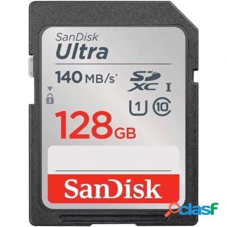 Tarjeta de memoria sandisk ultra 128gb sd hc uhs-i - sdxc/