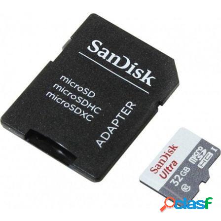 Tarjeta de memoria sandisk ultra 32gb microsd hc con