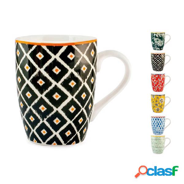 Taza mug porcelana surtido colourful 35cl