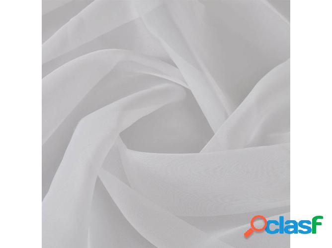 Tejido VIDAXL Voile Blanco (1,42 x 20 m)