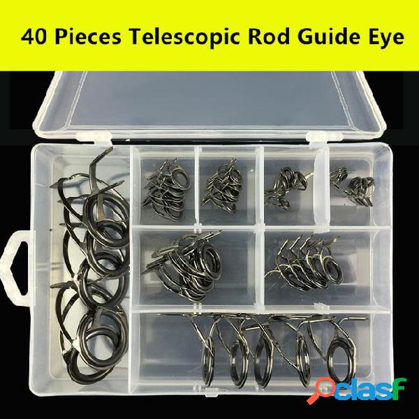 Telescopic rod guide eye steel+ceramic ocean fishing rod