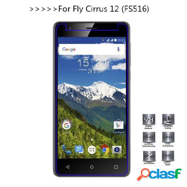 Tempered glass for fly cirrus 12 fs516 screen protector 9h