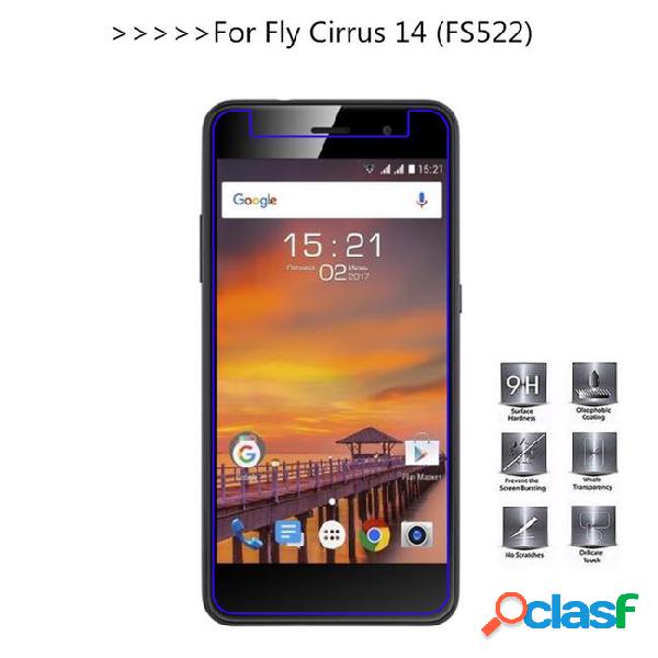 Tempered glass for fly cirrus 14 fs522 screen protector 9h