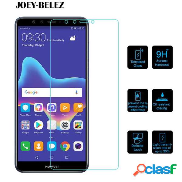Tempered glass for huawei y9 2018 screen protector glass for