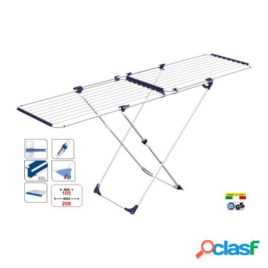 Tendedero Suelo 105-209Cm/22Mtt Ext C/Ru Ac/Alum Duo Gimi