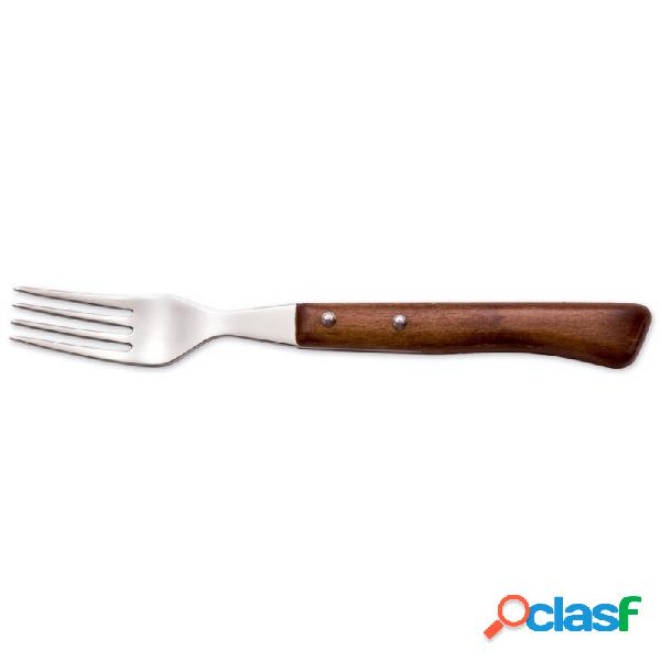 Tenedor chuletero arcos mango de madera 3716-16 cm