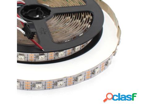 Tira Led Ic Digital 2812 Rgbx Dc5V 5M (60 Led/M) Ip67 Rgb