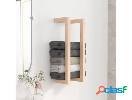 Toallero VIDAXL De Madera Maciza De Pino 23X18X60 Cm