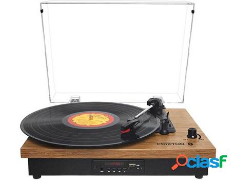 Tocadiscos PRIXTON Studio (Manual - Velocidad: 33 1/3 - 45 -