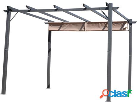 Toldo HOMCOM 84C-054BK Negro (300x300x223 cm)