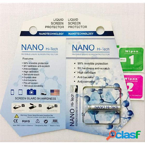 Top 1ml liquid nano technology screen protector for iphone x