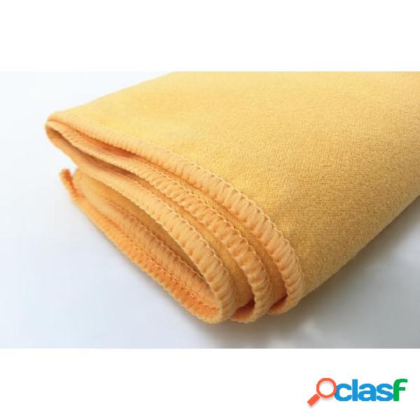 Top quality microfiber suede cloth glass cleaning towel