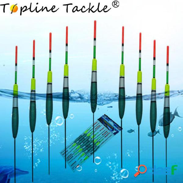 Topline tackle 10pcs carp fishing float bobber tube boat