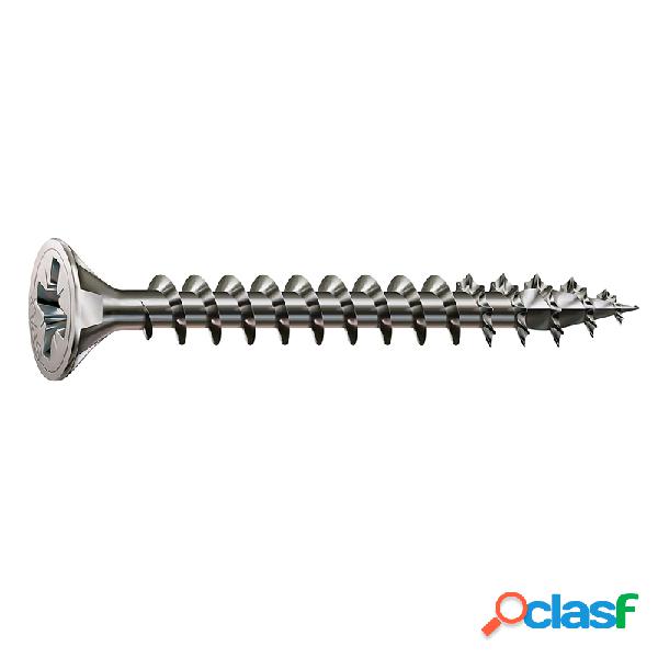 Tornillo madera spax cabeza plana 3x20mm acero inoxidable a2