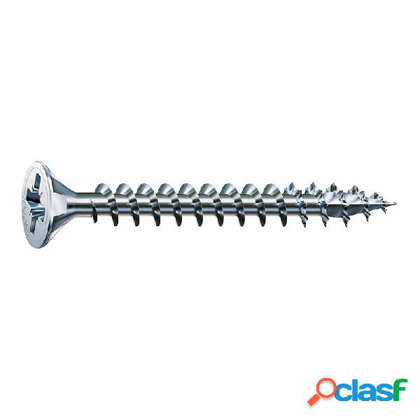 Tornillo spax 3,5x12 cabeza plana pozi cincado