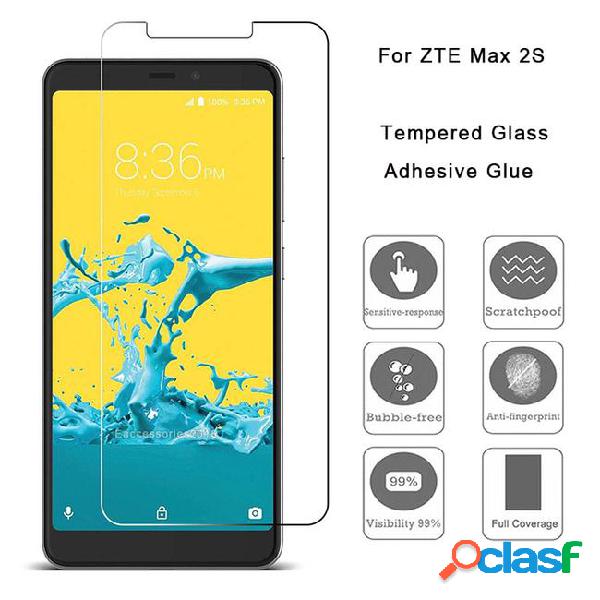 Transparent tempered glass for zte max 2s blade view maven 3