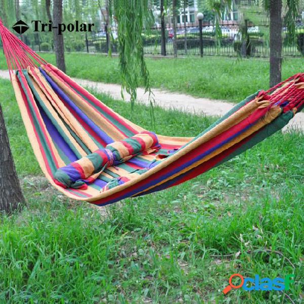 Tri-polar double camping hammock ultra light and portable