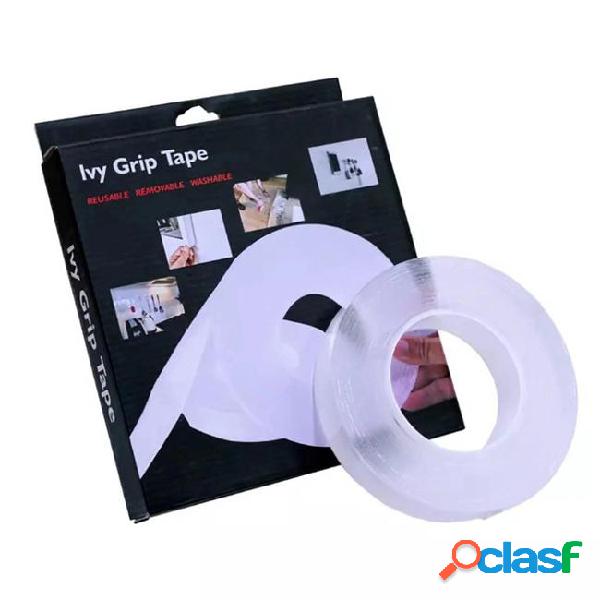 Ultra-strong viscous washable tape movable nano-double-sided