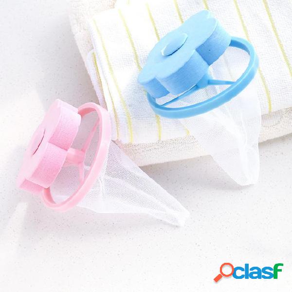 Washing machine lint filter bag laundry mesh hair catcher