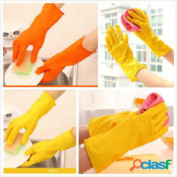 Waterproof household gloves rubber gloves dishwashing glove