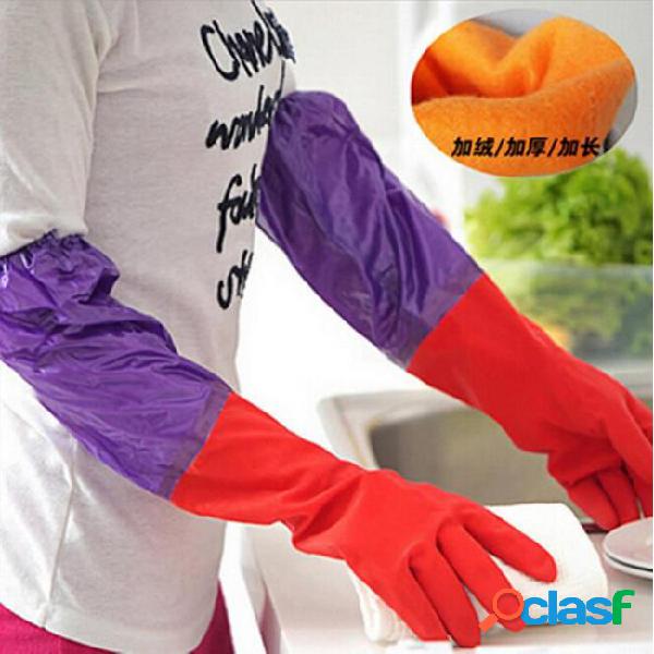 Waterproof household protect hands glove warm dishwashing