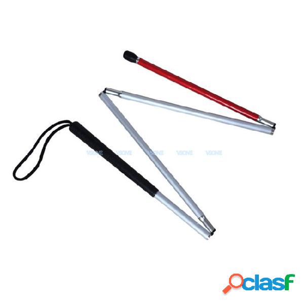 White cane aluminum folding cane for the blind(folds down 4
