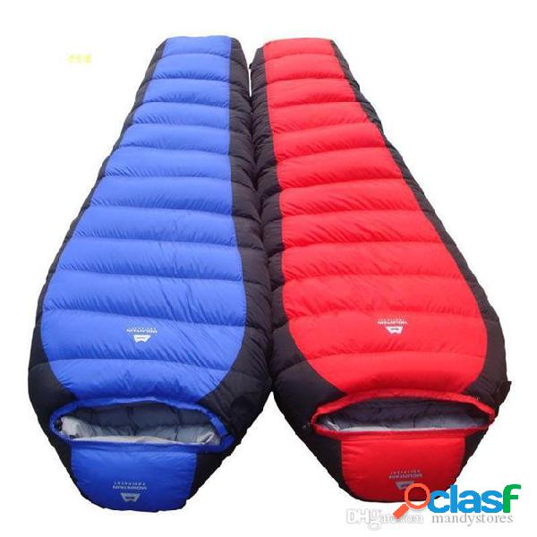 Wholesale--15 degree winter outdoor down sleeping bag mummy