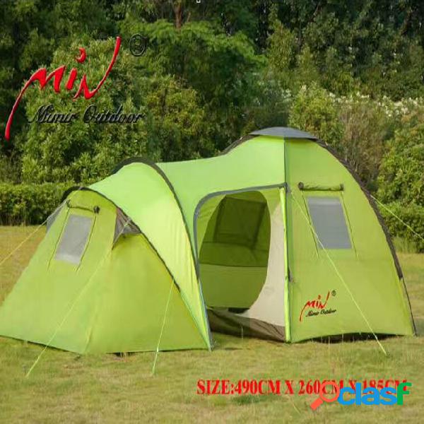 Wholesale- 4-6 people outdoor camping tent two rooms and one