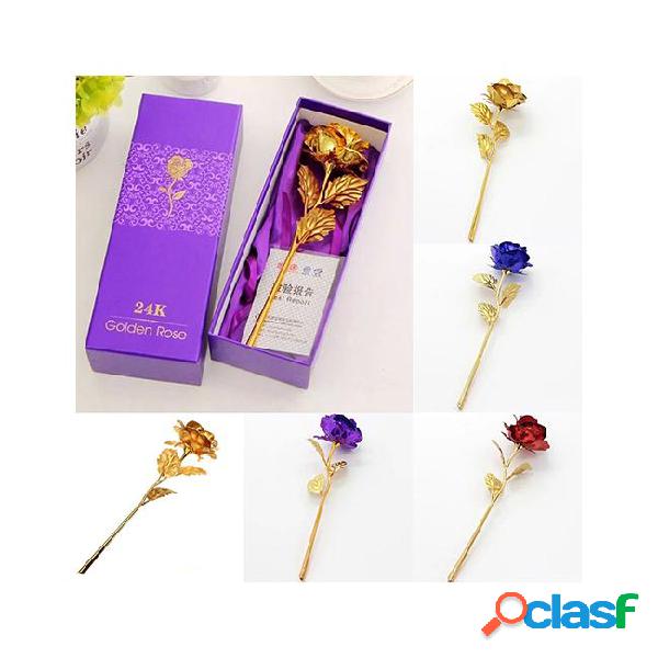Wholesale-birthday wedding gift gold plated rose lover's