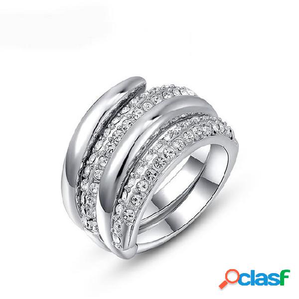 Wholesale brand austrian crystal rings for women wedding
