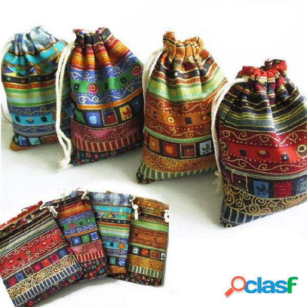 Wholesale ethnic style cloth pouch jewelry packing bags