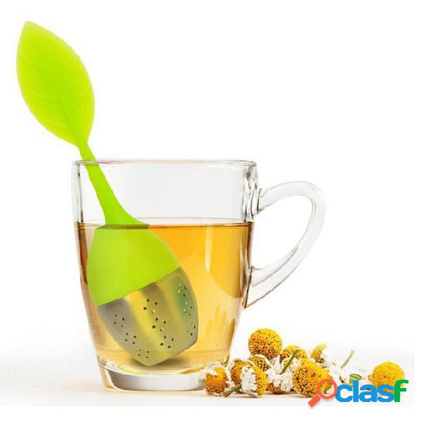 Wholesale leaf silicone tea infuser withe food grade 304